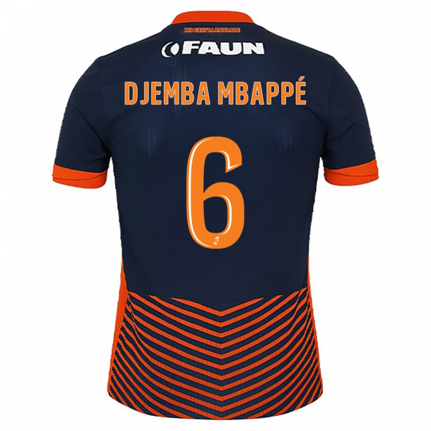 גברים Yvan Djemba Mbappé #6 כחול חצות כתום ג'רזי ביתית 2025/26 חולצה קצרה