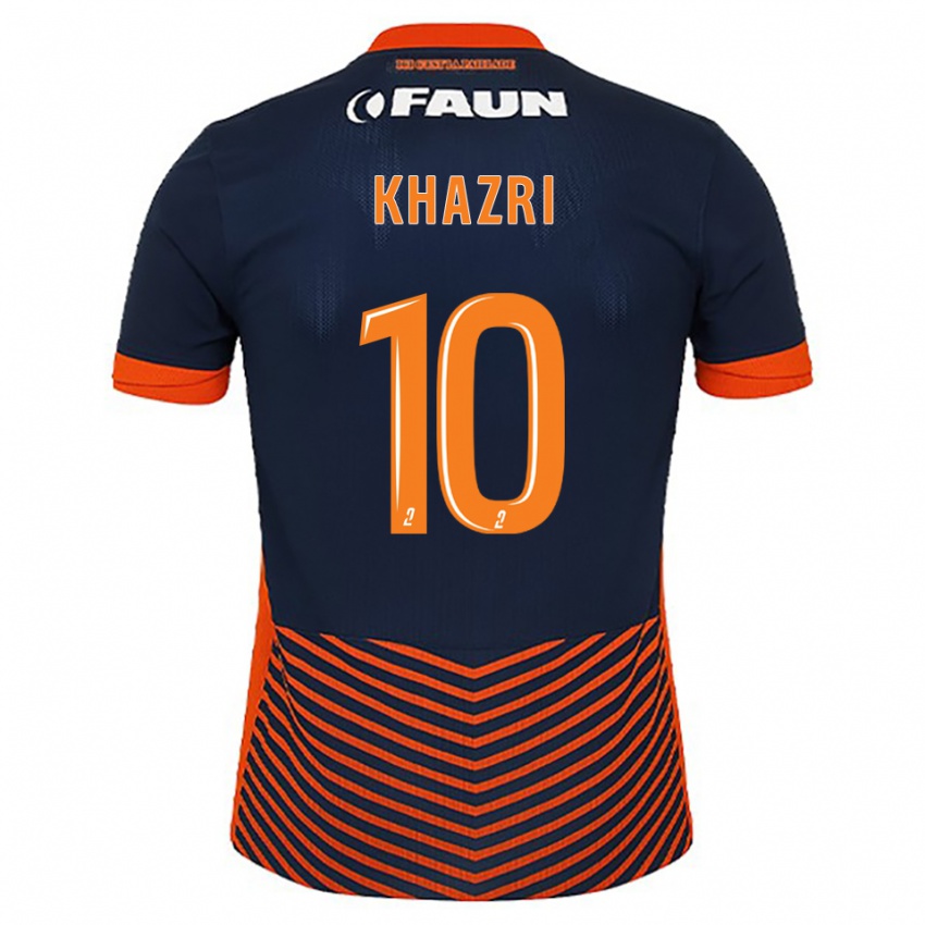 גברים והבי ח'זרי #10 כחול חצות כתום ג'רזי ביתית 2025/26 חולצה קצרה