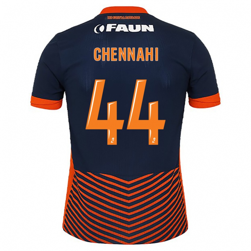 גברים Théo Chennahi #44 כחול חצות כתום ג'רזי ביתית 2025/26 חולצה קצרה