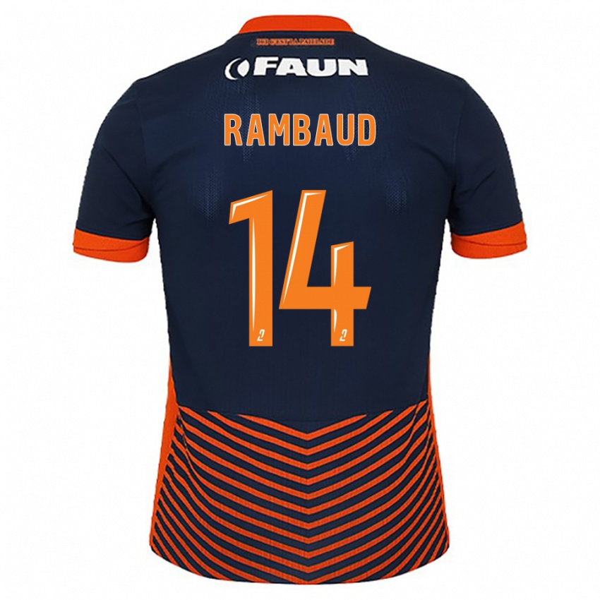 גברים אליסה רמבו #14 כחול חצות כתום ג'רזי ביתית 2025/26 חולצה קצרה