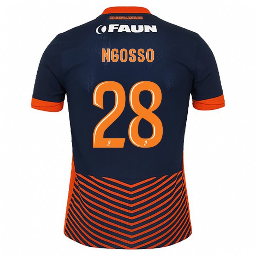 גברים Glenn Ngosso #28 כחול חצות כתום ג'רזי ביתית 2025/26 חולצה קצרה