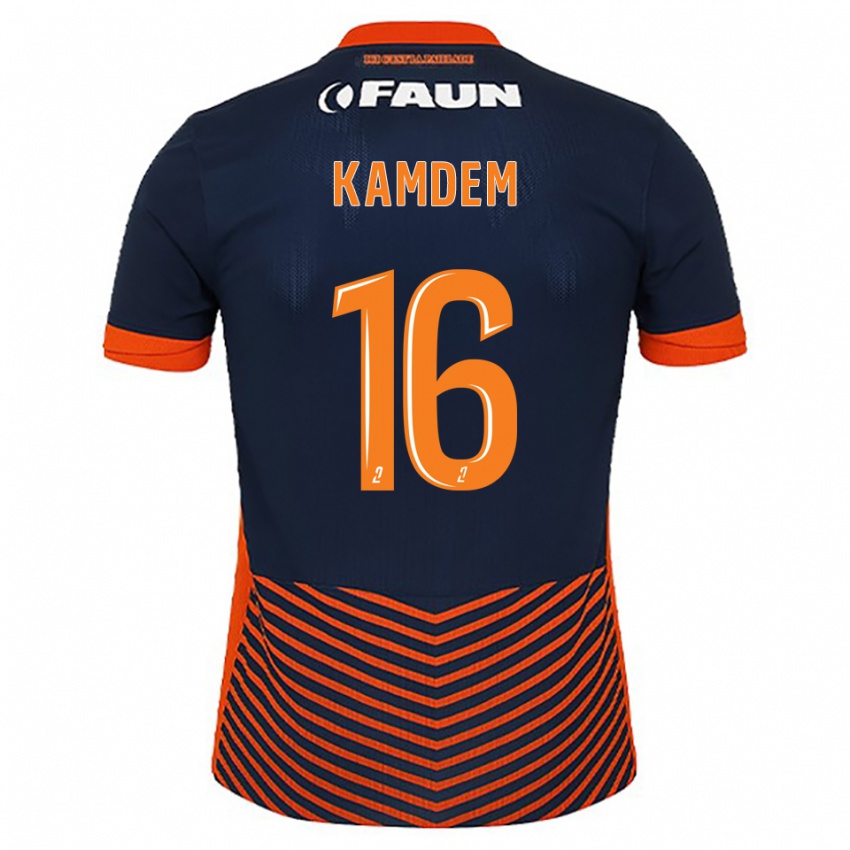 גברים Kevin Kamdem #16 כחול חצות כתום ג'רזי ביתית 2025/26 חולצה קצרה