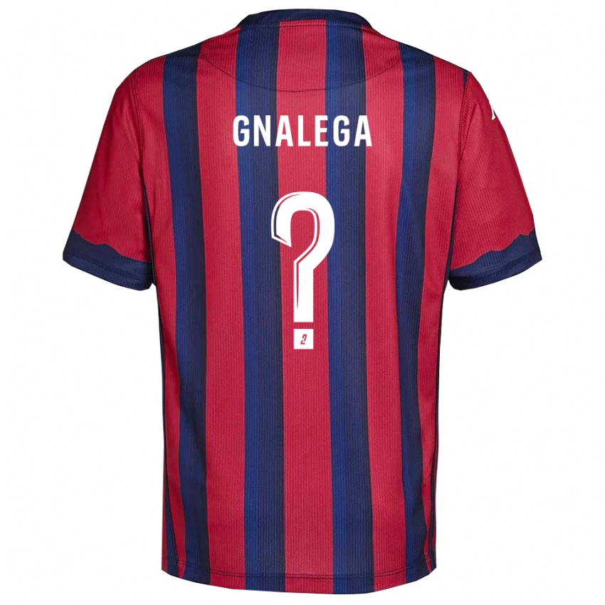 גברים Fred Gnalega #0 בורדו כחול נייבי ג'רזי ביתית 2025/26 חולצה קצרה