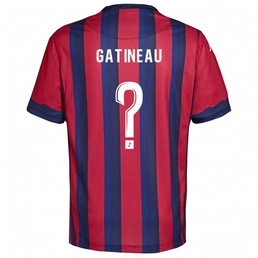 גברים Anthony Gatineau #0 בורדו כחול נייבי ג'רזי ביתית 2025/26 חולצה קצרה