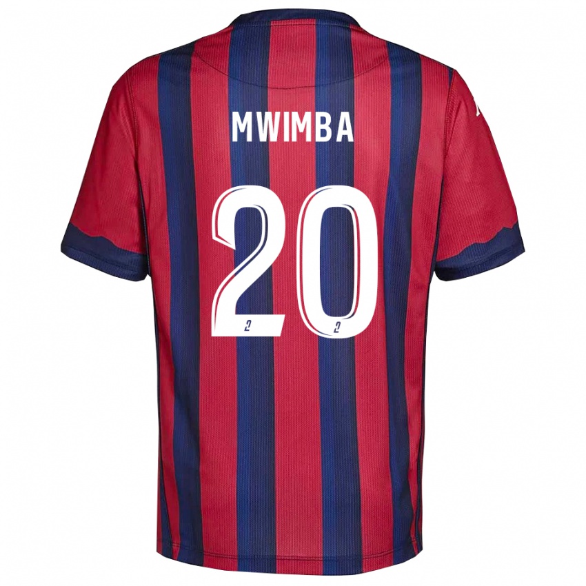 גברים הוסואה מווימבה איסלה #20 בורדו כחול נייבי ג'רזי ביתית 2025/26 חולצה קצרה