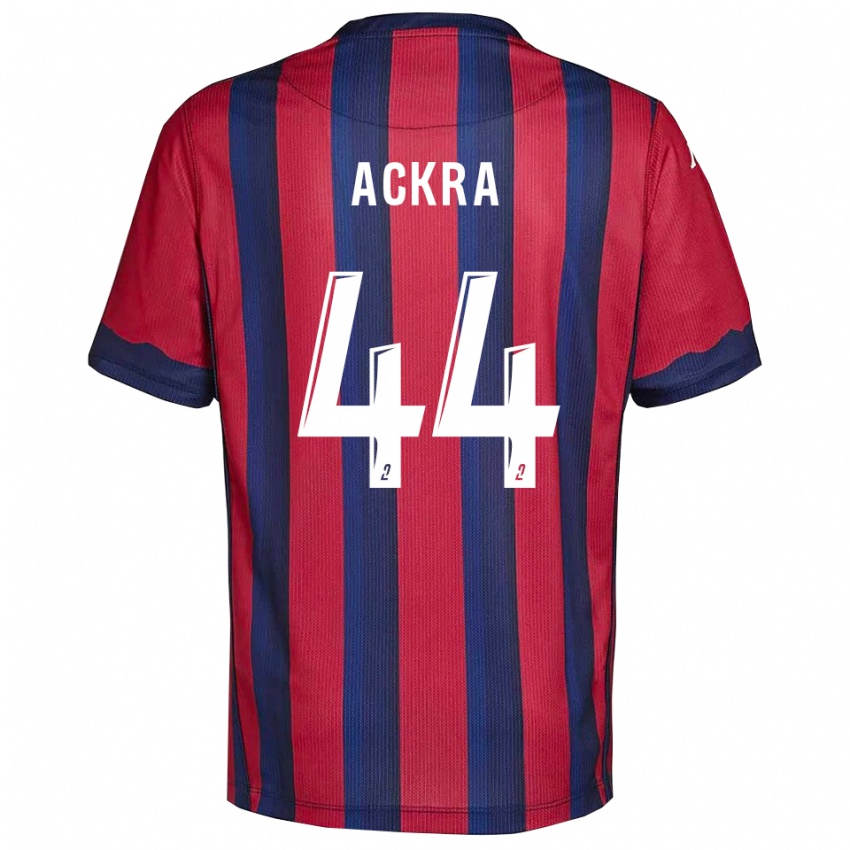 גברים Allan Ackra #44 בורדו כחול נייבי ג'רזי ביתית 2025/26 חולצה קצרה