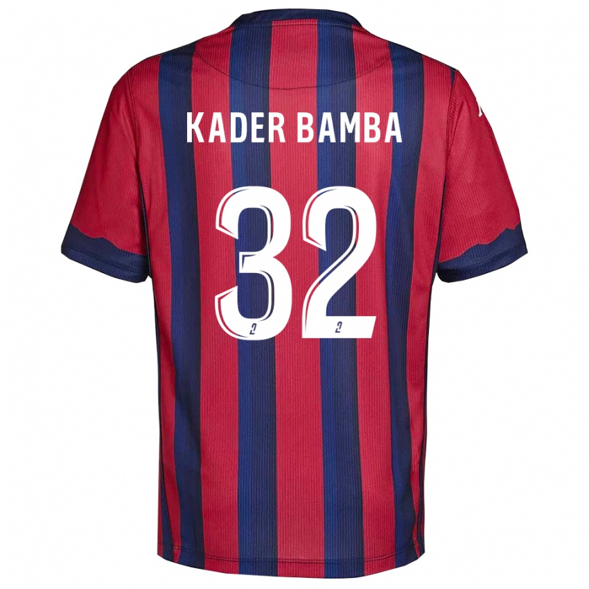 גברים קאדר במבה #32 בורדו כחול נייבי ג'רזי ביתית 2025/26 חולצה קצרה