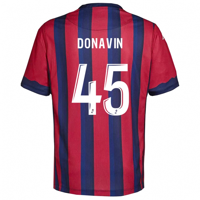 גברים מאטיס דונבין #45 בורדו כחול נייבי ג'רזי ביתית 2025/26 חולצה קצרה
