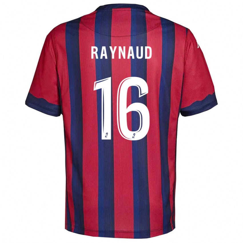 גברים Joan Raynaud #16 בורדו כחול נייבי ג'רזי ביתית 2025/26 חולצה קצרה