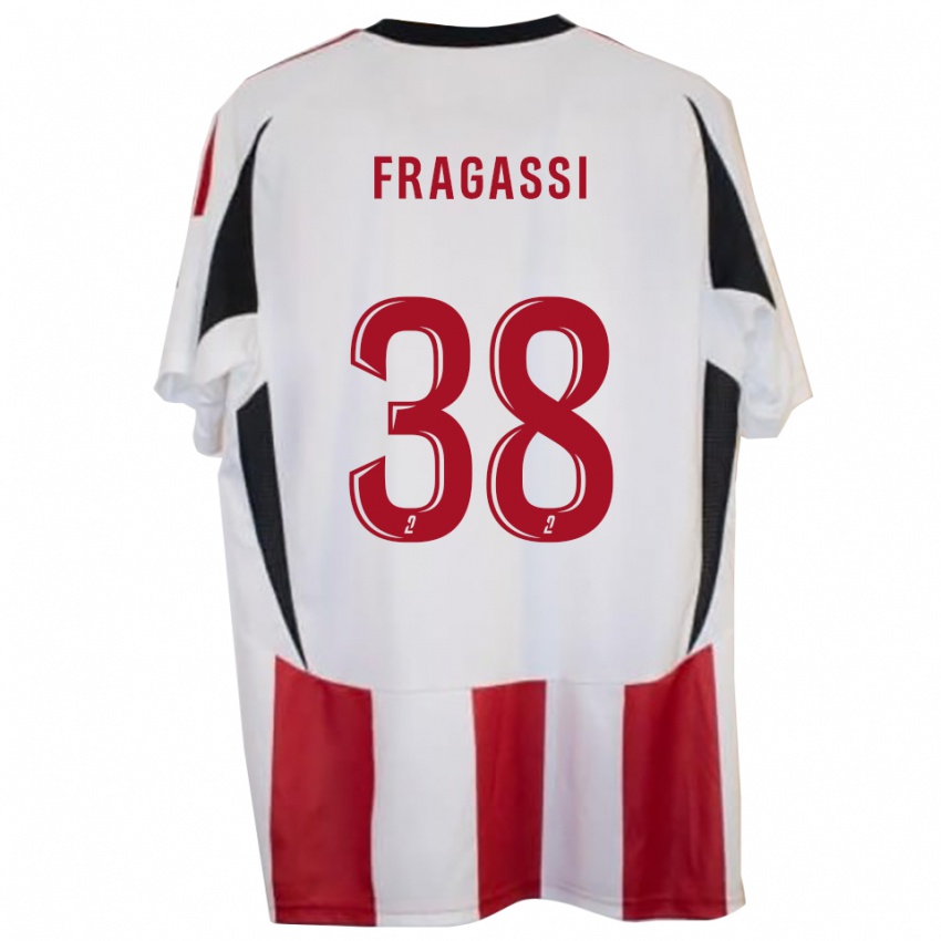 גברים Tom Fragassi #38 אדום כחול ג'רזי ביתית 2025/26 חולצה קצרה