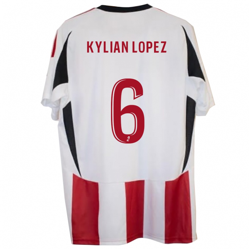 גברים Kylian Lopez #6 אדום כחול ג'רזי ביתית 2025/26 חולצה קצרה
