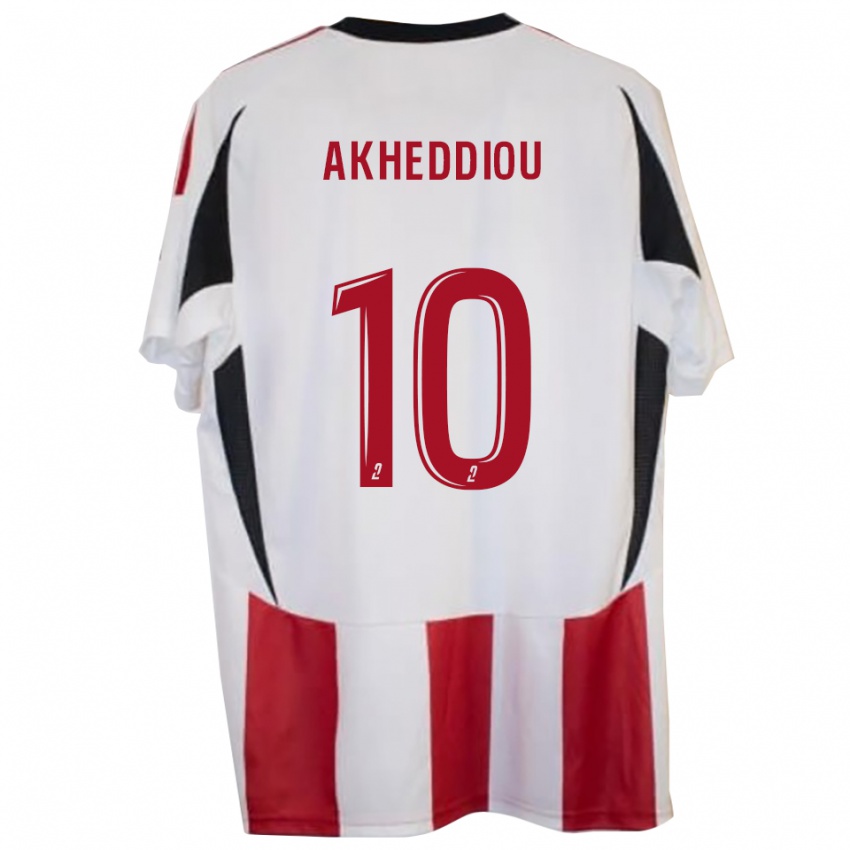 גברים Rayan Akheddiou #10 אדום כחול ג'רזי ביתית 2025/26 חולצה קצרה