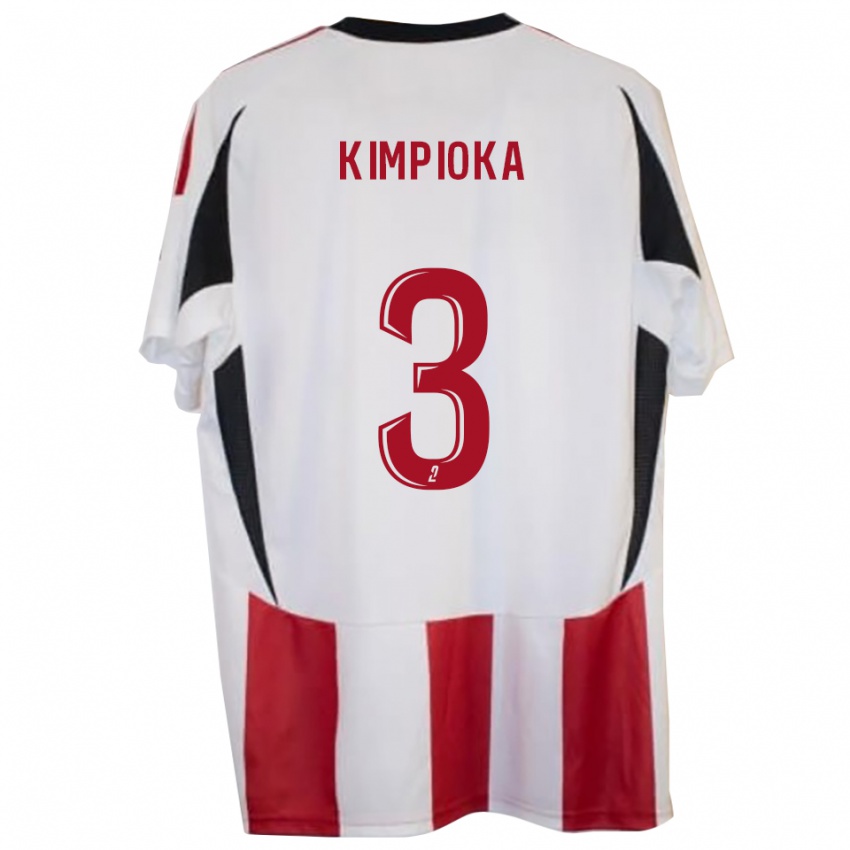 גברים Noah Kimpioka #3 אדום כחול ג'רזי ביתית 2025/26 חולצה קצרה