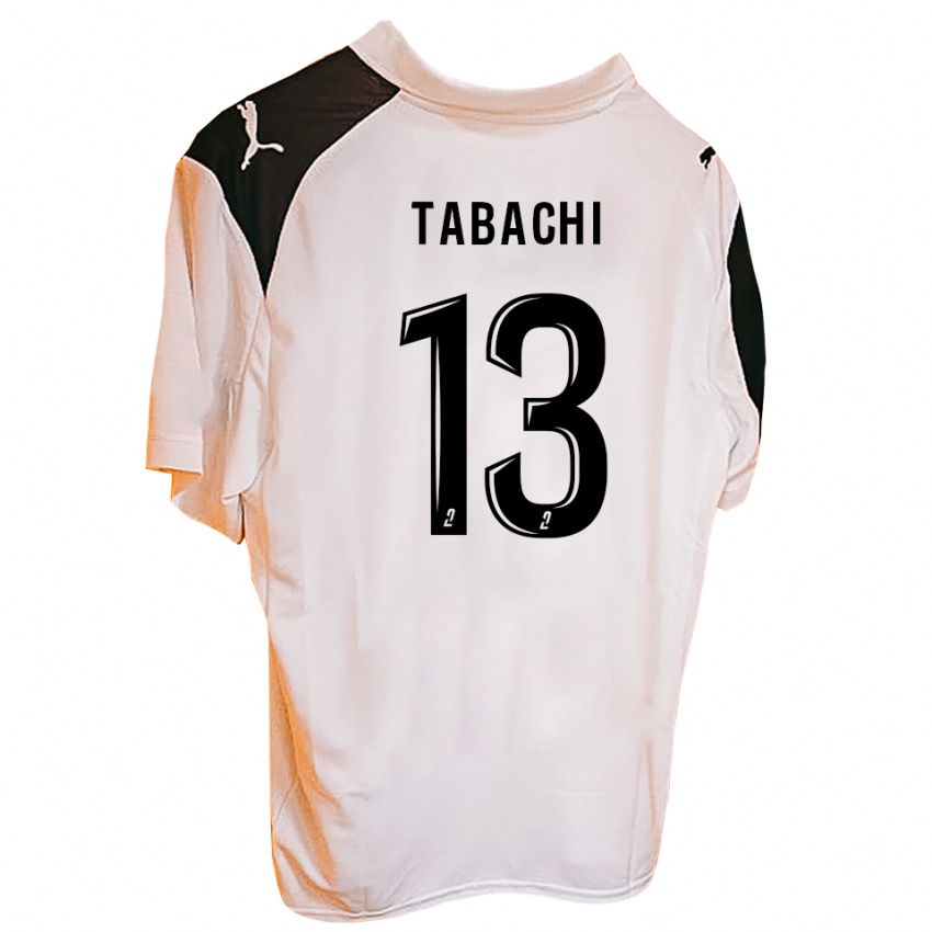 גברים Yacine Tabachi #13 שחור לבן ג'רזי ביתית 2025/26 חולצה קצרה