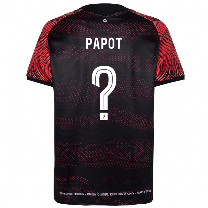 גברים Jeanne Papot #0 לבן אדום ג'רזי ביתית 2025/26 חולצה קצרה