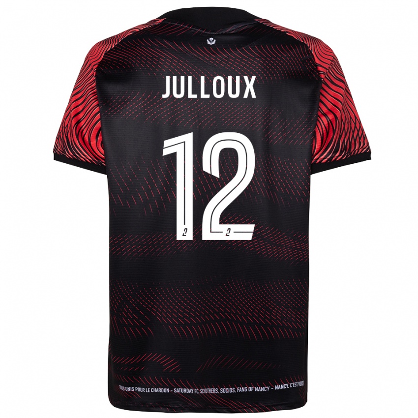 גברים Adrien Julloux #12 לבן אדום ג'רזי ביתית 2025/26 חולצה קצרה