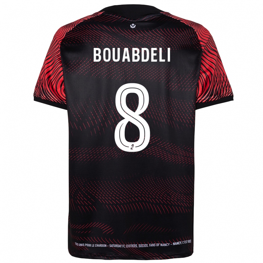 גברים Walid Bouabdeli #8 לבן אדום ג'רזי ביתית 2025/26 חולצה קצרה