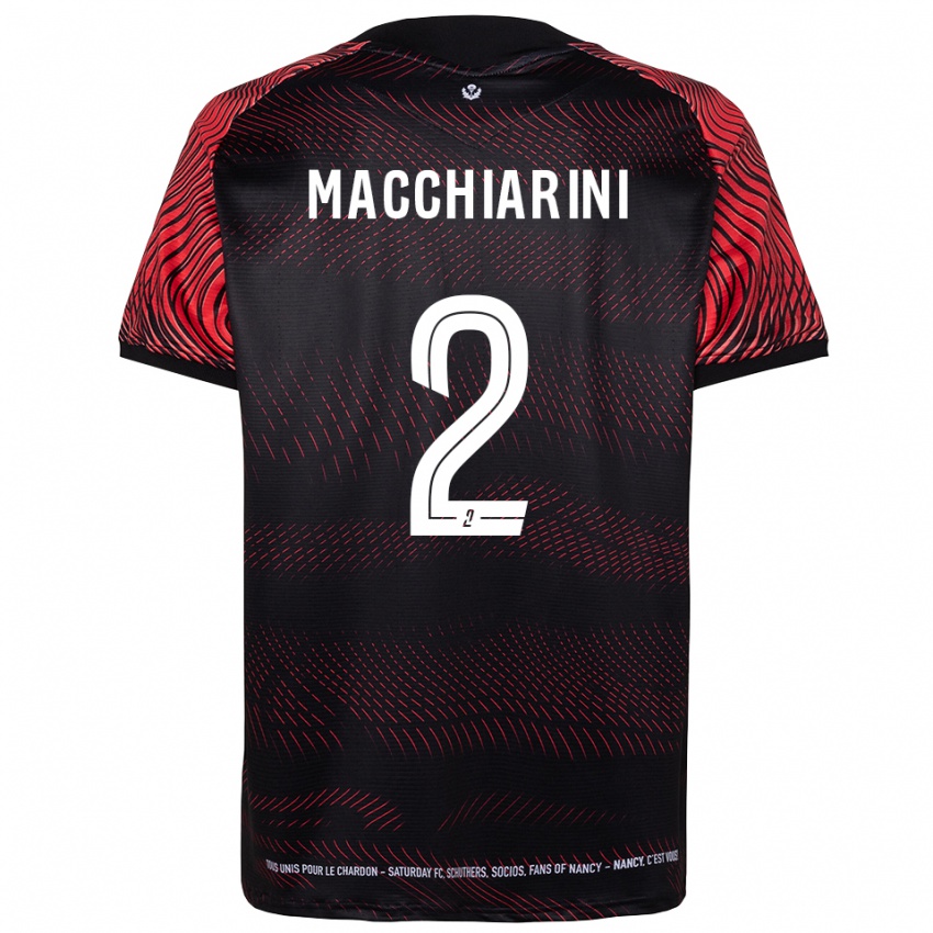 גברים Matéo Macchiarini #2 לבן אדום ג'רזי ביתית 2025/26 חולצה קצרה