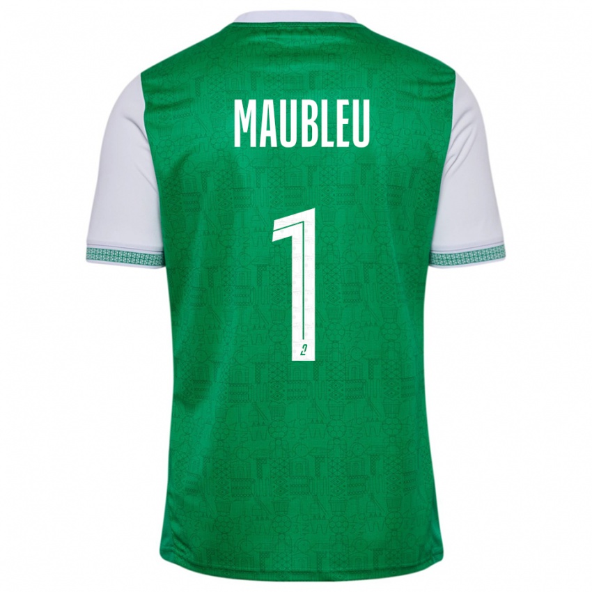 גברים ברייס מובלו #1 ירוק לבן ג'רזי ביתית 2025/26 חולצה קצרה