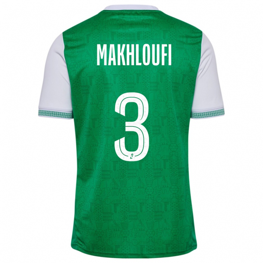 גברים מאדין מחלופי #3 ירוק לבן ג'רזי ביתית 2025/26 חולצה קצרה