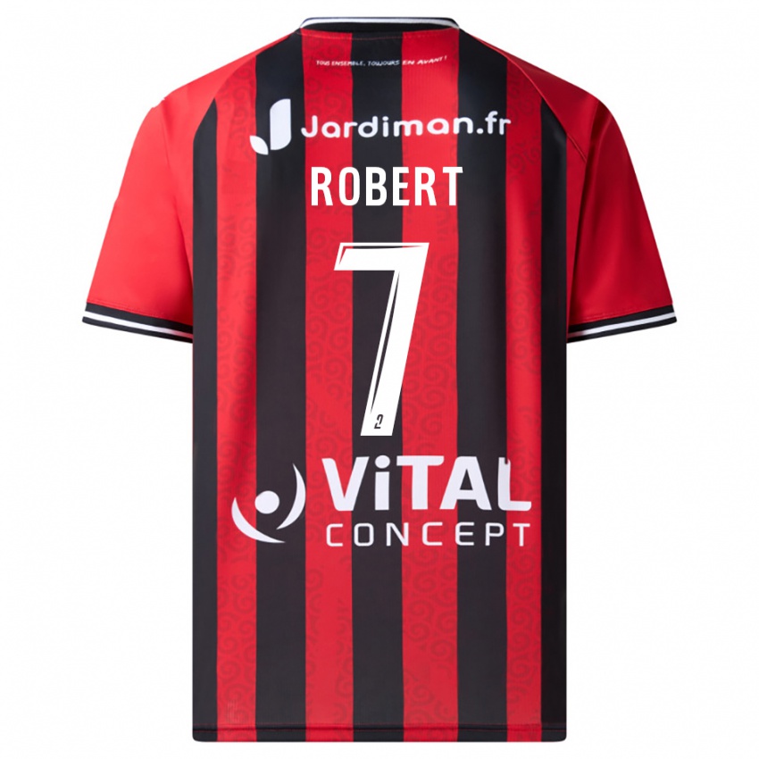 גברים פאוסטין רובר #7 אדום שחור ג'רזי ביתית 2025/26 חולצה קצרה