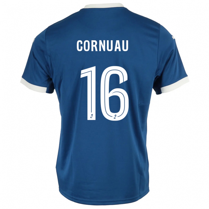 גברים Nino Cornuau #16 כחול לבן ג'רזי ביתית 2025/26 חולצה קצרה