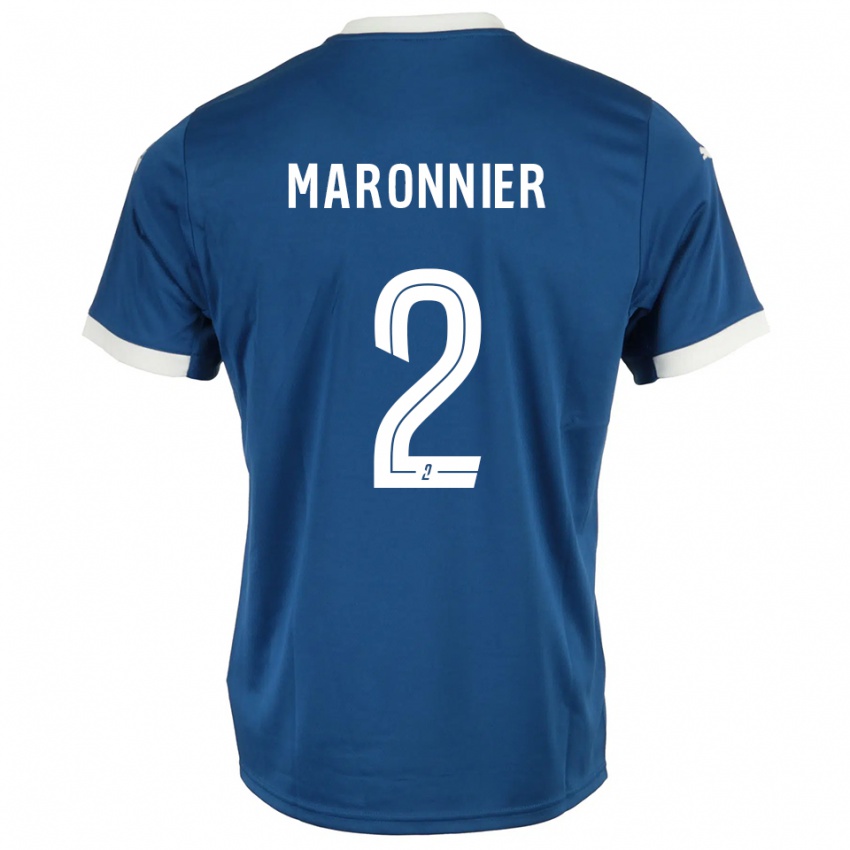 גברים Lucas Maronnier #2 כחול לבן ג'רזי ביתית 2025/26 חולצה קצרה