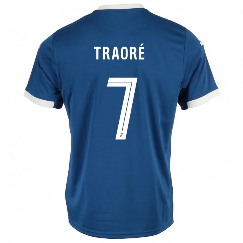 גברים Ibrahim Traoré #7 כחול לבן ג'רזי ביתית 2025/26 חולצה קצרה