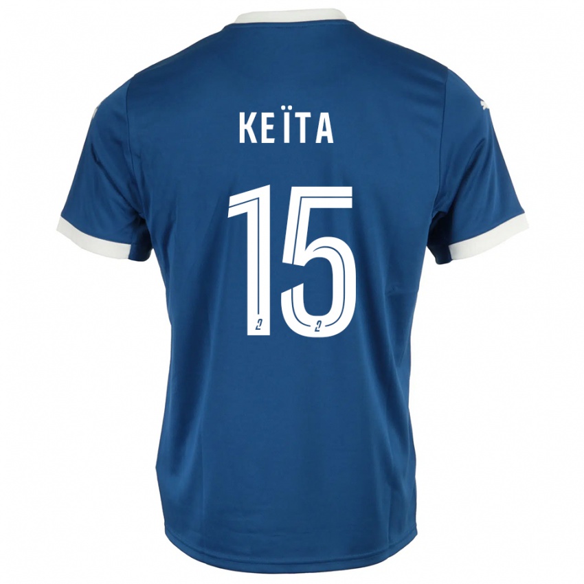 גברים Modibo Keïta #15 כחול לבן ג'רזי ביתית 2025/26 חולצה קצרה