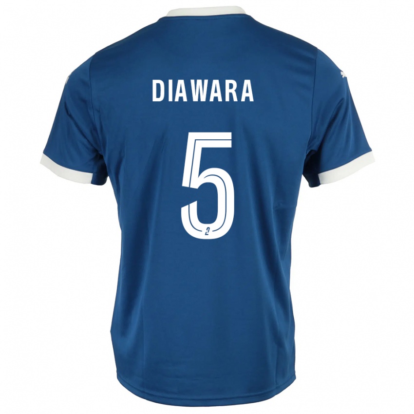 גברים Sankhoun Diawara #5 כחול לבן ג'רזי ביתית 2025/26 חולצה קצרה