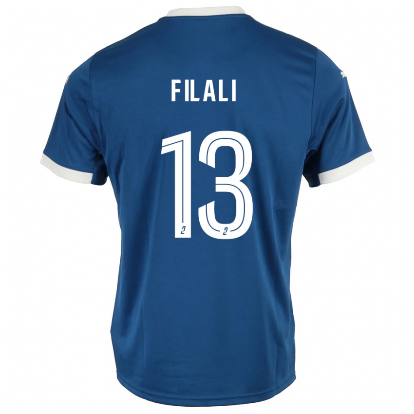 גברים Saad Filali #13 כחול לבן ג'רזי ביתית 2025/26 חולצה קצרה