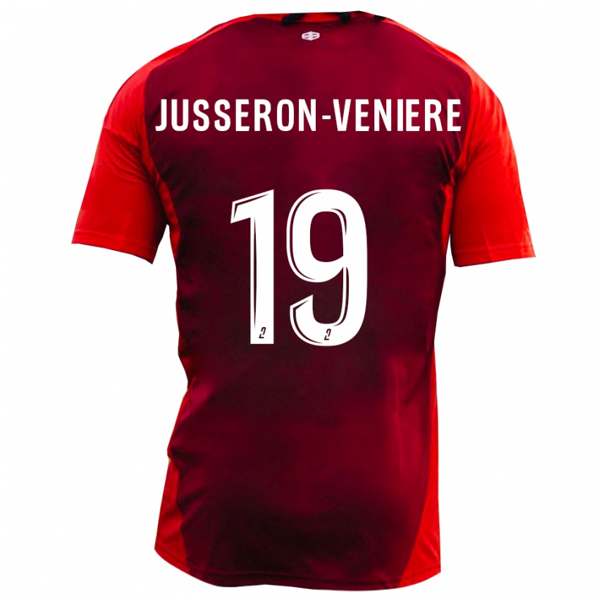 גברים Kilyan Jusseron-Veniere #19 אדום בורגונדי ג'רזי ביתית 2025/26 חולצה קצרה