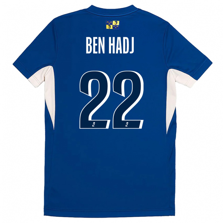 גברים יוסרא בן חאג׳ מחמוד #22 כחול נייבי כחול ג'רזי ביתית 2025/26 חולצה קצרה