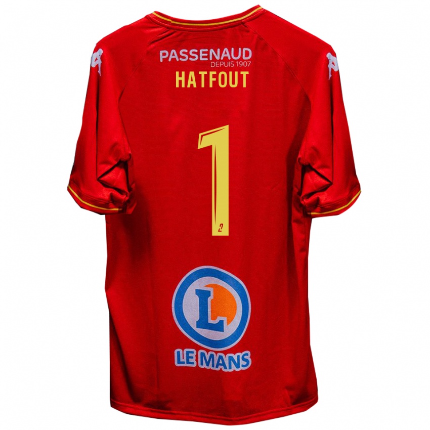 גברים Ewan Hatfout #1 אדום צהוב ג'רזי ביתית 2025/26 חולצה קצרה