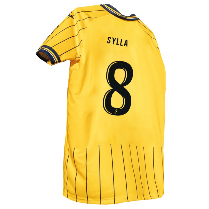 גברים Khalifa Sylla #8 צהוב כחול נייבי ג'רזי ביתית 2025/26 חולצה קצרה