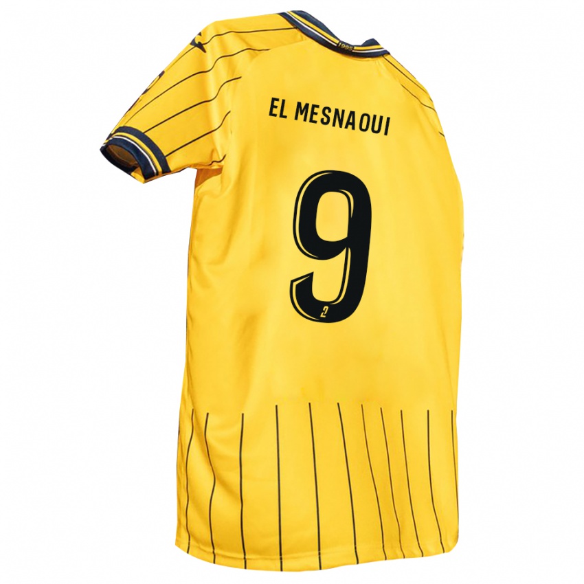 גברים Zayd El Mesnaoui #9 צהוב כחול נייבי ג'רזי ביתית 2025/26 חולצה קצרה