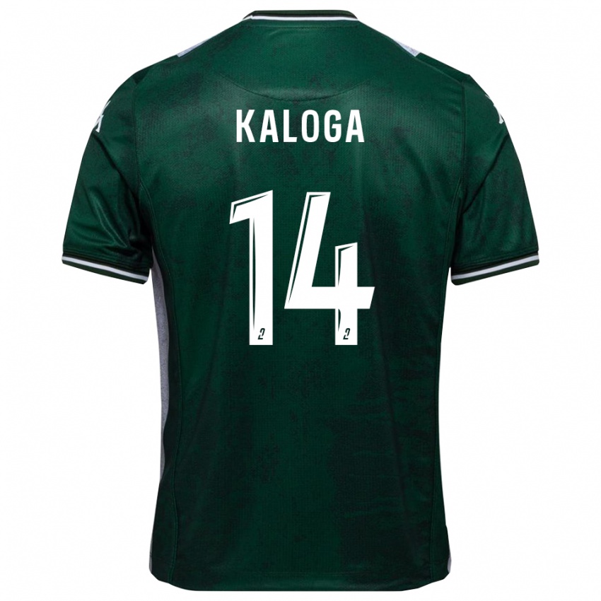 גברים Amallah Kaloga #14 ירוק לבן ג'רזי ביתית 2025/26 חולצה קצרה