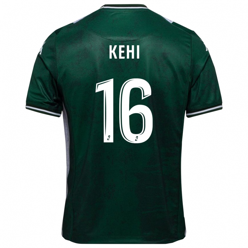 גברים מארק אוליבייר קהי #16 ירוק לבן ג'רזי ביתית 2025/26 חולצה קצרה