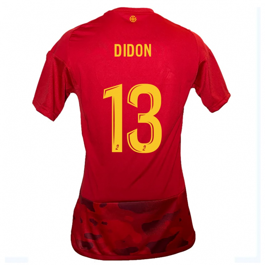 גברים Anis Didon #13 אדום צהוב ג'רזי ביתית 2025/26 חולצה קצרה