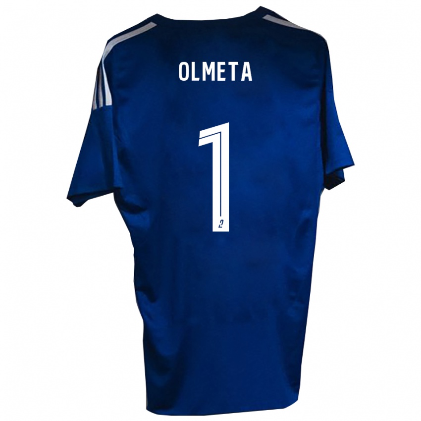 גברים Lisandru Olmeta #1 כחול לבן ג'רזי ביתית 2025/26 חולצה קצרה