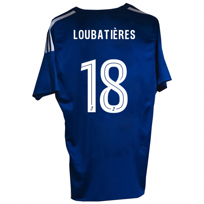 גברים Matéo Loubatières #18 כחול לבן ג'רזי ביתית 2025/26 חולצה קצרה