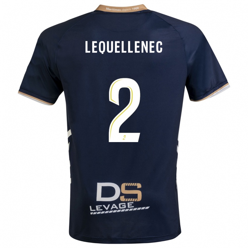 גברים Yanis Lequellenec #2 כחול נייבי זהב ג'רזי ביתית 2025/26 חולצה קצרה