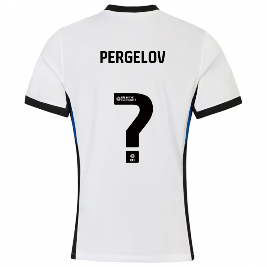 גברים סטויאן פרגלוב #0 לבן כחול הרחק ג'רזי 2025/26 חולצה קצרה