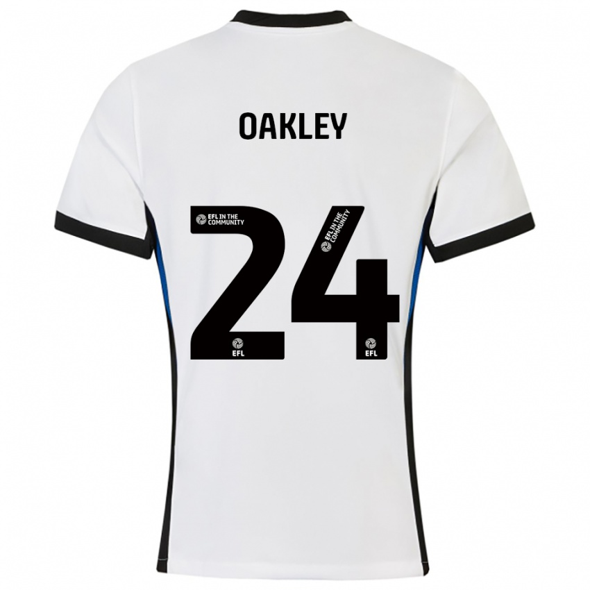 גברים מרסל אוקלי #24 לבן כחול הרחק ג'רזי 2025/26 חולצה קצרה