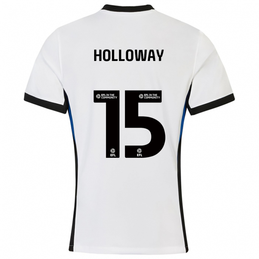 גברים רבקה הולוויי #15 לבן כחול הרחק ג'רזי 2025/26 חולצה קצרה