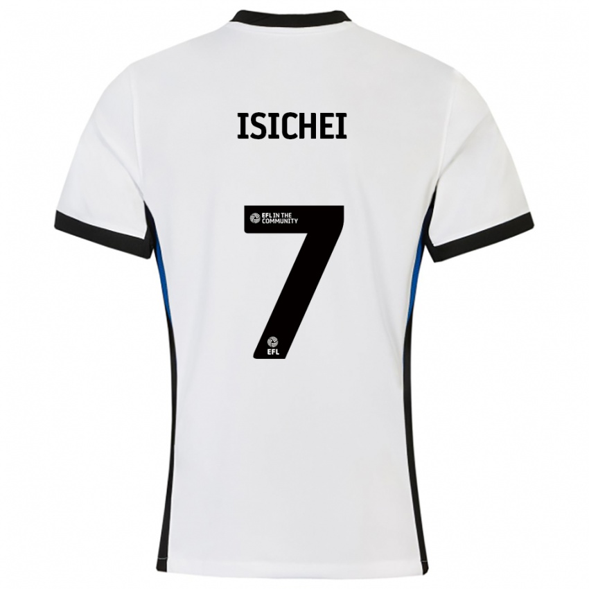 גברים דניאל איסיחי #7 לבן כחול הרחק ג'רזי 2025/26 חולצה קצרה