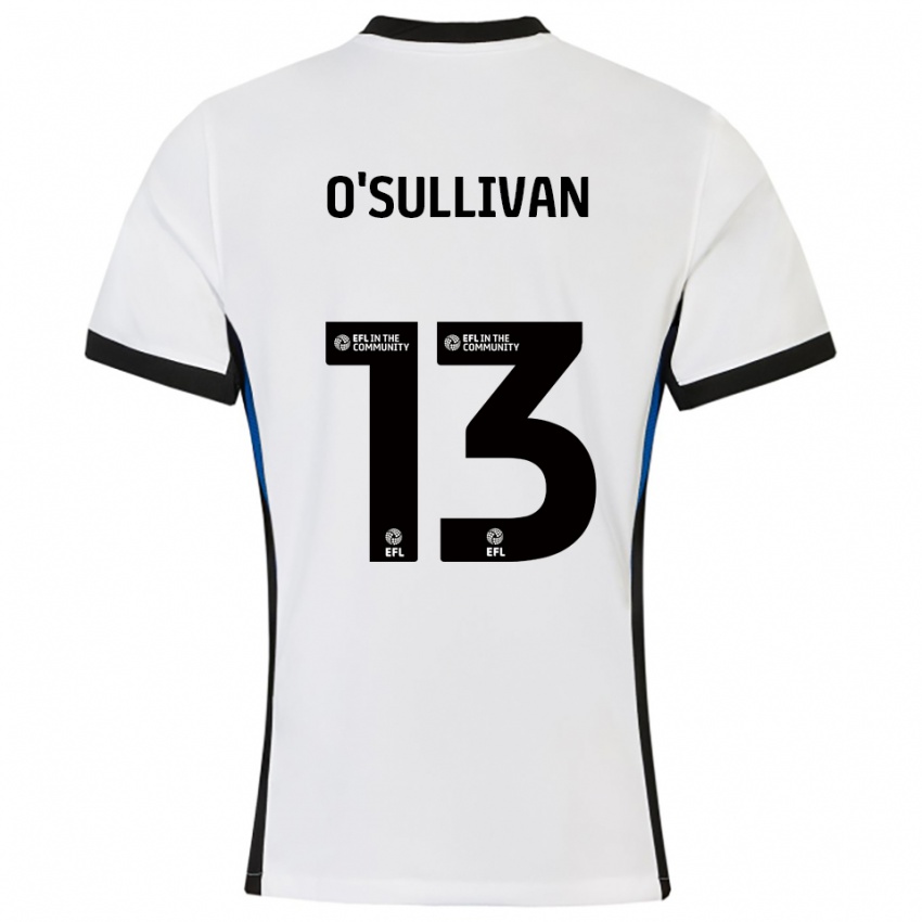 גברים וויליאם אוסאליבן #13 לבן כחול הרחק ג'רזי 2025/26 חולצה קצרה