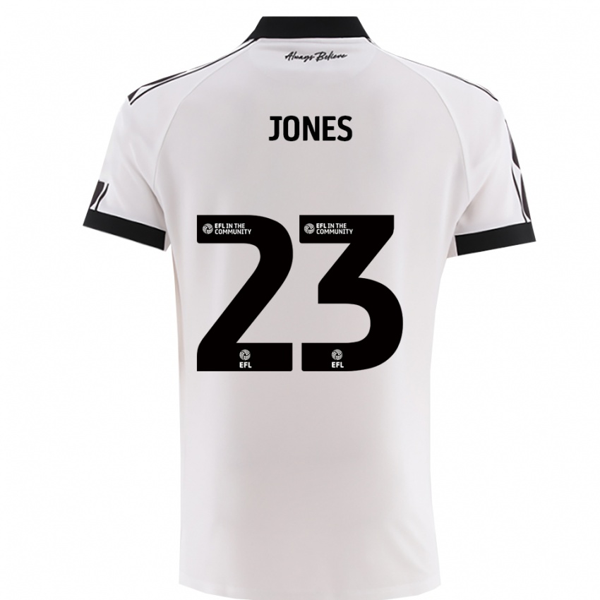 גברים קארי ג'ונס #23 לבן שחור הרחק ג'רזי 2025/26 חולצה קצרה