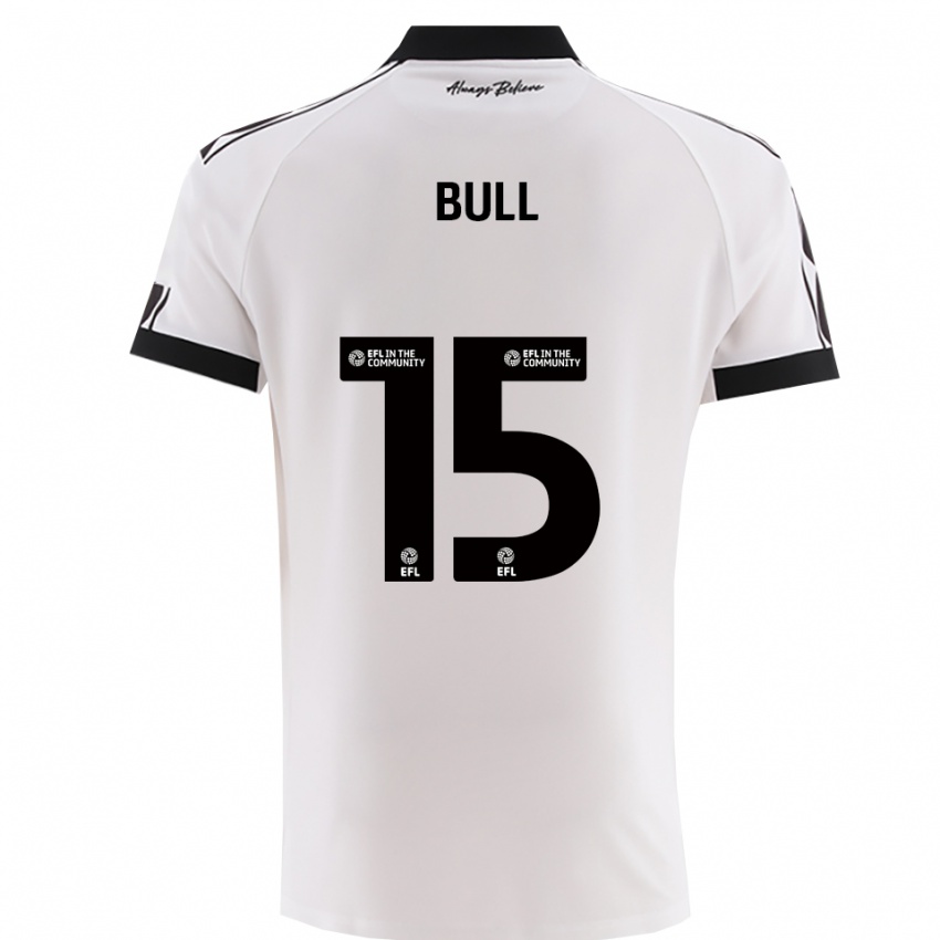 גברים ז׳סמין בול #15 לבן שחור הרחק ג'רזי 2025/26 חולצה קצרה