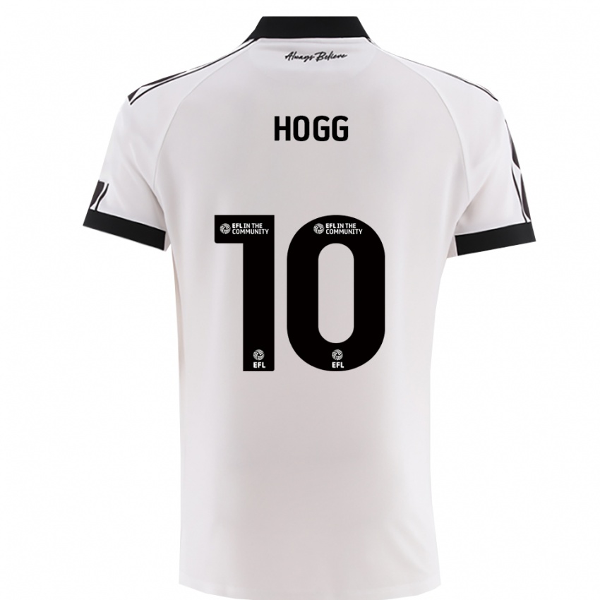 גברים Harry Hogg #10 לבן שחור הרחק ג'רזי 2025/26 חולצה קצרה